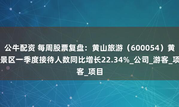公牛配资 每周股票复盘：黄山旅游（600054）黄山景区一季度接待人数同比增长22.34%_公司_游客_项目